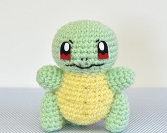 Pokemon Squirtle Crochet Amigurumi Material Kit --- Japanese Craft Kit H306-171