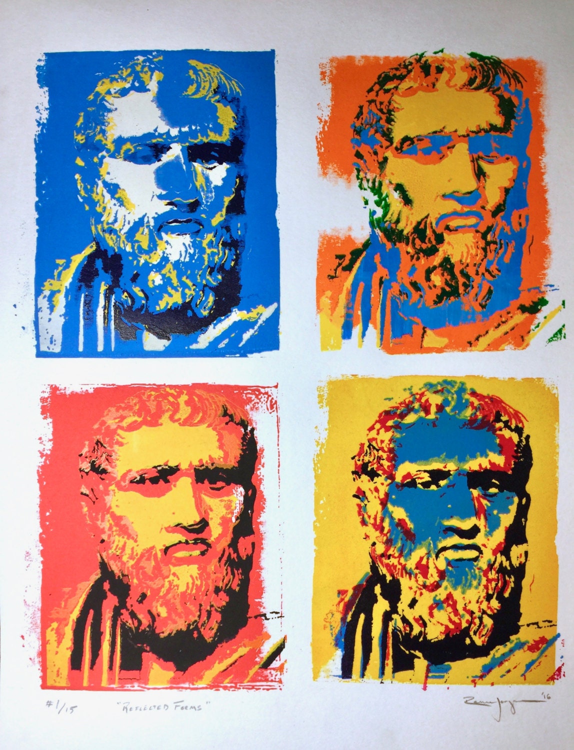 Plato Screen Print on paper