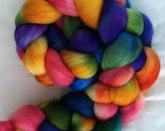 BFL Combed Top 4Oz. "Rainbow Spots"