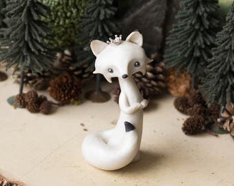 Arctic Fox Queen Figurine by Bonjour Poupette