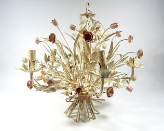Vintage Tole Chandelier So 'Chic', So French...or maybe 'So Italian'!
