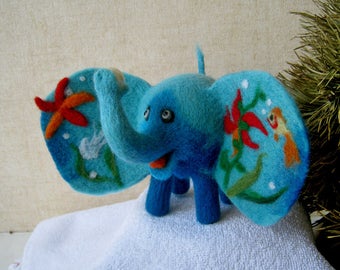 Sea elephant - needlefelted sculpture