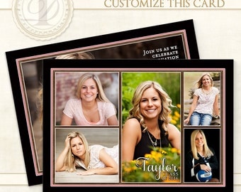 Graduation Invitation, Custom Card, Graduation Invite, Graduation Announcement, Senior Announcements, Graduation Party Invitations, Taylor S