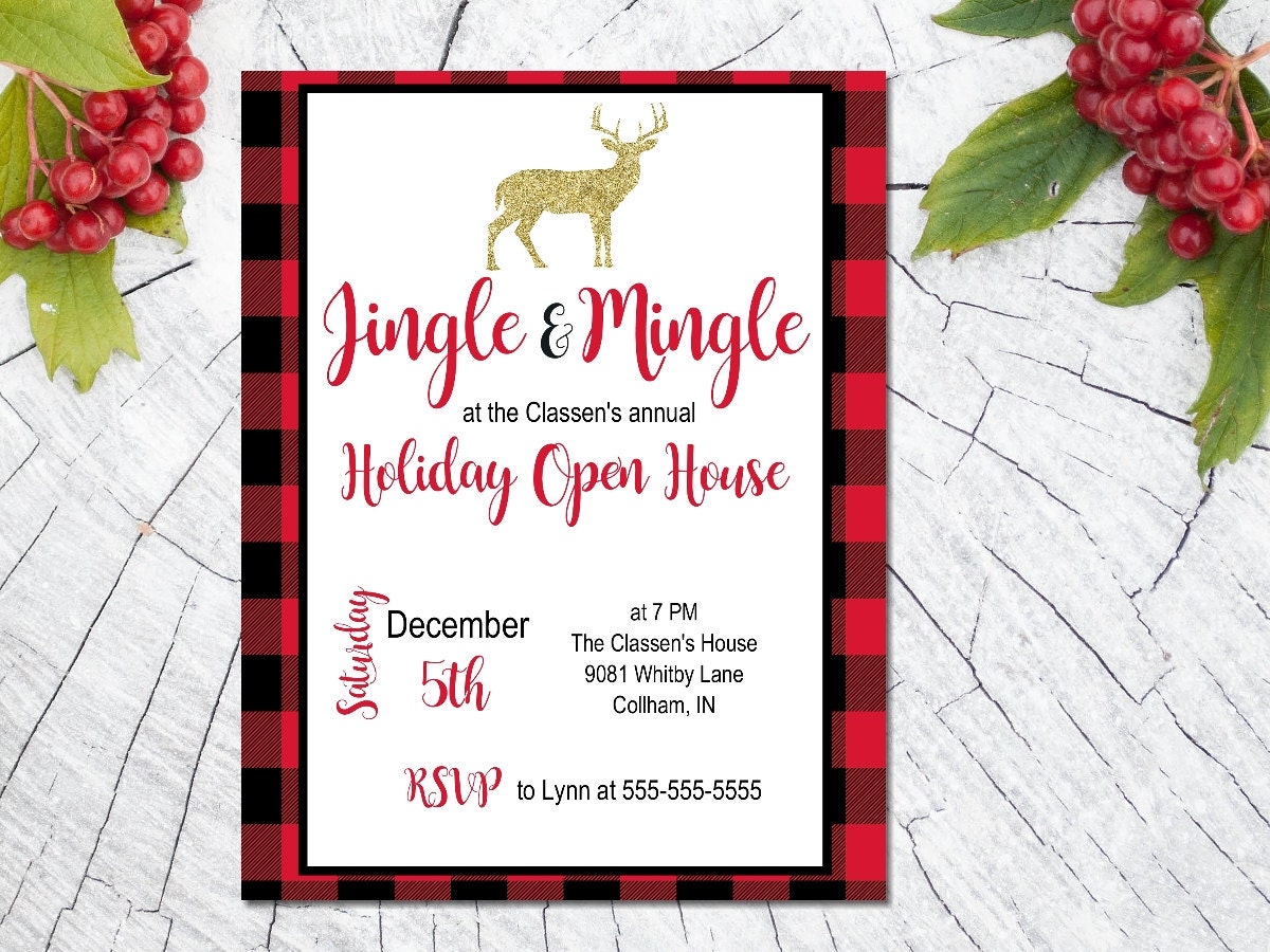 Printable Christmas Party invitation / by PrettyPrintablesInk