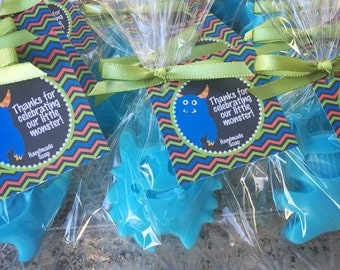 25 MONSTER SOAPS {Favors} - Birthday Soap Favors, Monster themed Party, Baby Shower, Halloween, Monster Bash, Mini Monster, Party Favors