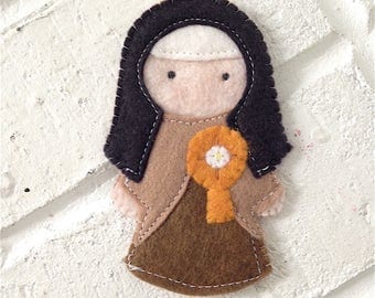 Saint Clare - Catholic Saint Toy - Finger Puppet