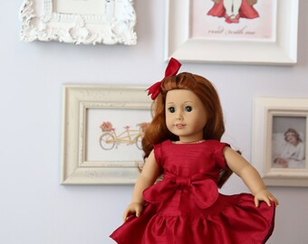 Victoria 18" Doll Dress PDF Pattern Tutorial, Ebook, Epattern, Sizes 18" Doll - American Girl Doll