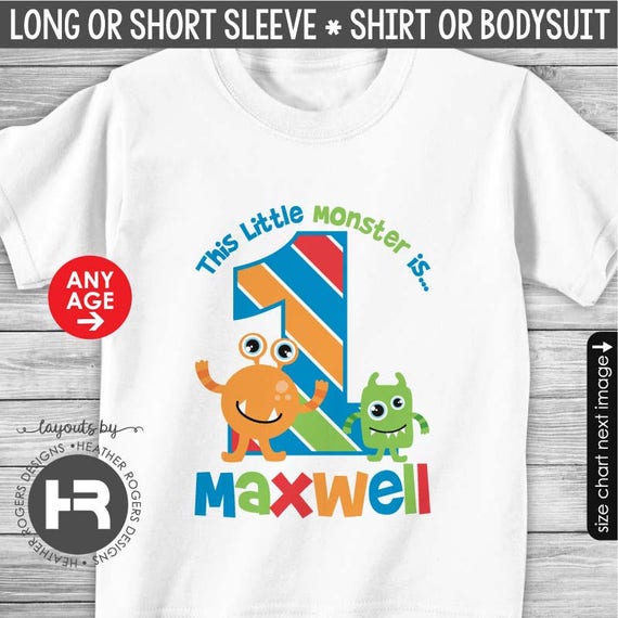 little monster birthday shirt