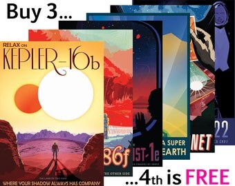 NASA POSTERS: 'Exoplanet' Space Exploration Series, Full Range in Stock, Premium Quality