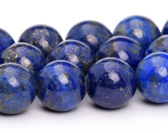 6MM Lapis Lazuli Beads Grade A Natural Gemstone Full Strand Round Loose Beads 16" BULK LOT 1,3,5,10 and 50 (101129-319)