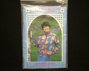 Back Porch Press pattern "Crazy Quilt Jacket" by Gail Abeloe uncut vintage