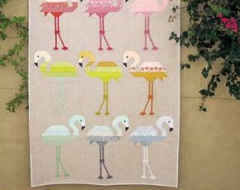 Florence Flamingo Quilt Pattern by Elizabeth Hartman