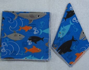 Everyday Eco Friendly Reusable Cotton Napkins 12 x 12 Set of 6 Ready to Ship