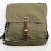 Vintage Army Bag, Military Shoulder Bag, Green Canvas Messenger Bag, School Bag, Crossbody Bag, Army Surplus