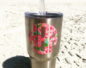 Monogram Decal Lilly Pulitzer Vinyl