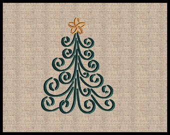 Christmas Tree Embroidery Design Christmas Embroidery Design Scroll Christmas Tree Design