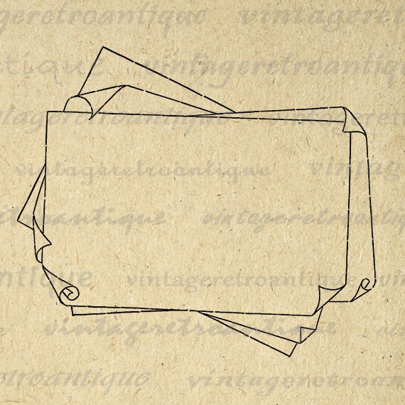 Items similar to Peeling Labels Printable Graphic Digital Paper Edges Download Image Antique ...
