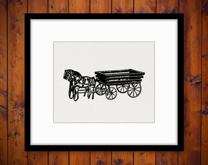 Antique Toy Wagon Graphic Digital Image Printable Illustration Download Vintage Clip Art Jpg Png Eps 18x18 HQ 300dpi No.1211