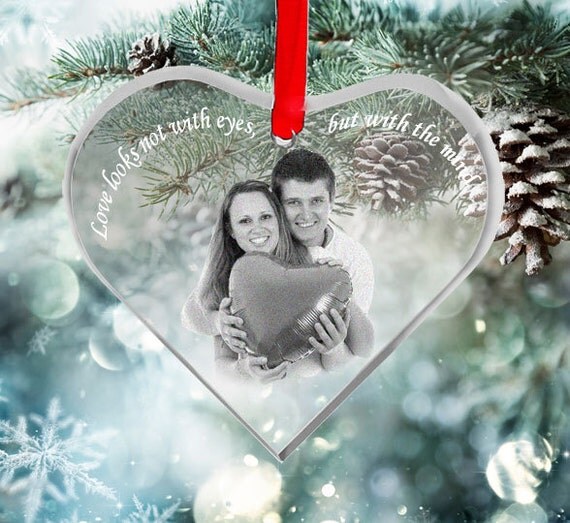 Photo Crystal Ornament Custom Engraved Picture in Glass