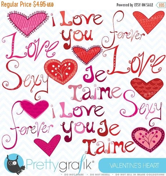 80% OFF SALE love digital clipart commercial use, vector graphics, digital clip art, digital images - CL409 Il_570xn