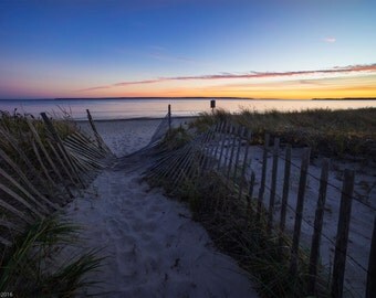 Surf Drive Beach Falmouth Cape Cod Sunset Canvas, Cape Cod Artwork, Cape Cod Beach Photo, Cape Cod Sunset Artwork, Cape Cod Canvas