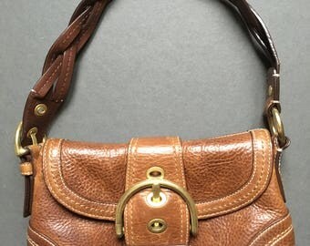 Vintage COACH Genuine Leather Brown Shoulder Bag
