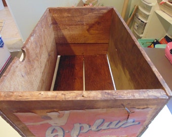 Vintage Wooden Crate Wood Crate Wooden Box Rustic Storage Crates Fruit Crates