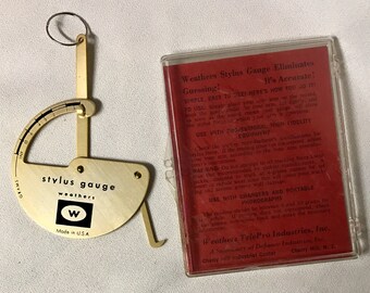 Vintage Record Player / Turntable Stylus Gauge - Weathers - 1970s
