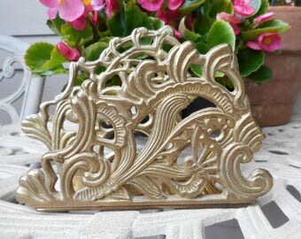 Vintage Brass Art Nouveau Letter/Napkin Holder