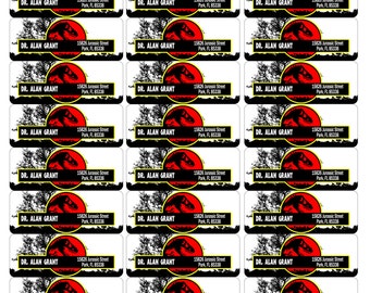 Jurassic park labels | Etsy