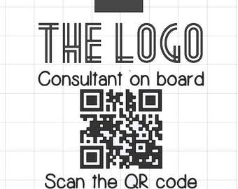 Direct Sales QR Barcode car decal, Any Website, LulaRoe, Younique, Lipsense Window Vinyl
