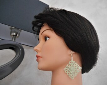 Pistachio green Stud Earrings