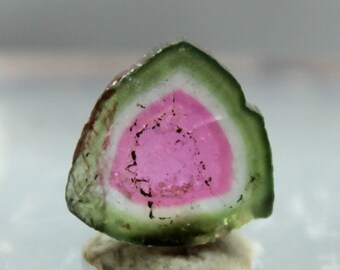 Fantastic Natural Watermelon Tourmaline Slice from Paprok Afghanistan - 3.00 cts , 11.5*11.5*2mm