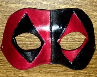 Leather mask The Spirit Half Domino Mask Super Hero Halloween