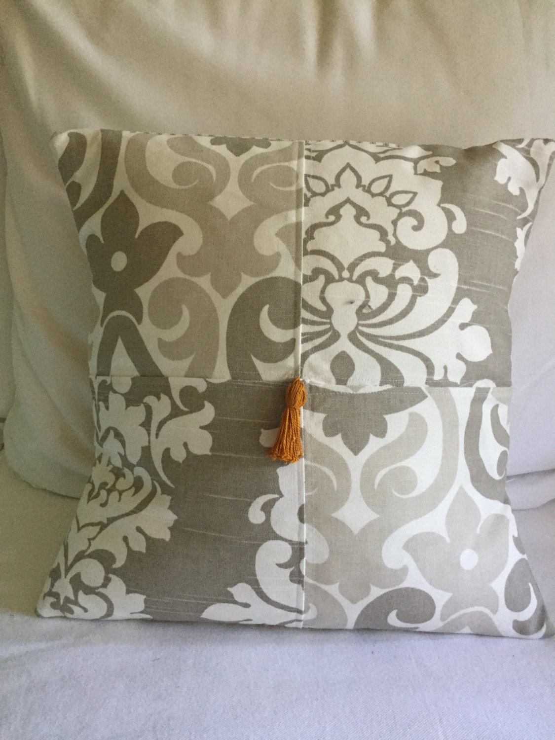 Anthropologie inspired pillow tassel pillow Decorative