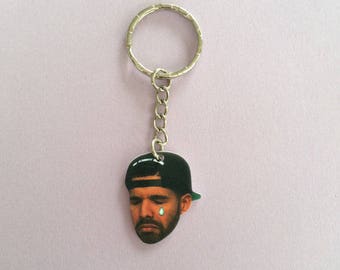 Crying Tear Drake Keychain