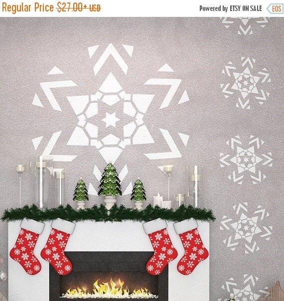 on sale christmas decor snowflake stencils by stencilslabny on sale christmas decor snowflake stencils by stencilslabny