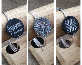 Lularoe Consultant Wire Wrapped Bangle Bracelet Completely Customizable