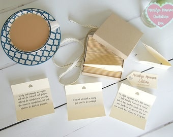 Marilyn Monroe Quotes - Box of 50 Handmade Quotations
