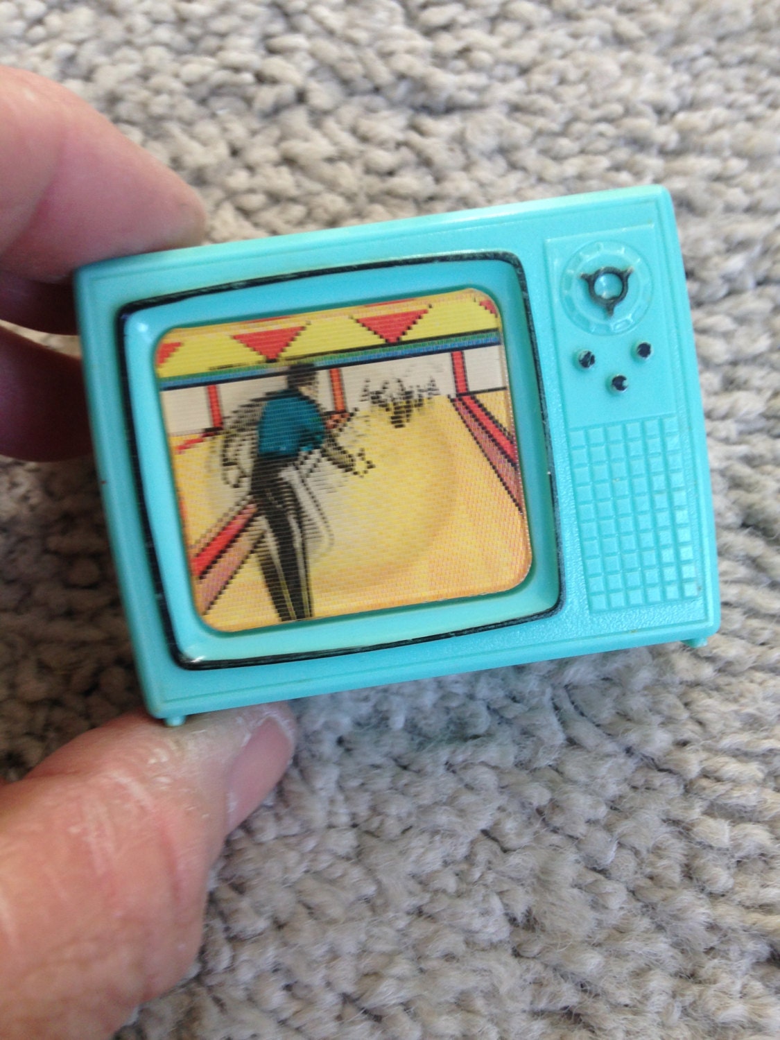 Wiggle TV Television Pencil Sharpener 1963 Sterling Plastics