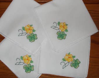 Set of four (4) Cloth Napkins