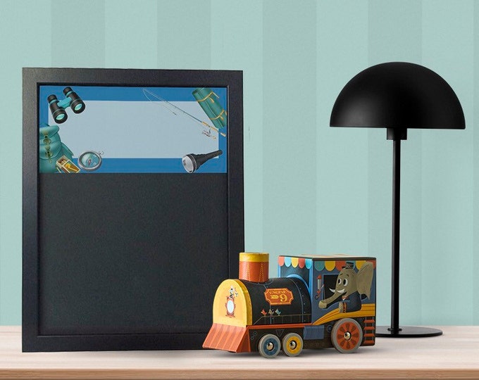 Magnetic Chore Charts - Magnetic Chalkboards - Classroom Job Chart - Family Command Center - Hiking Themed Chalkboard - Gifts For Him
