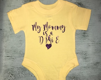 Custom Delta Phi Epsilon Legacy Glitter Baby Body Suit / Toddler & Youth Tshirts