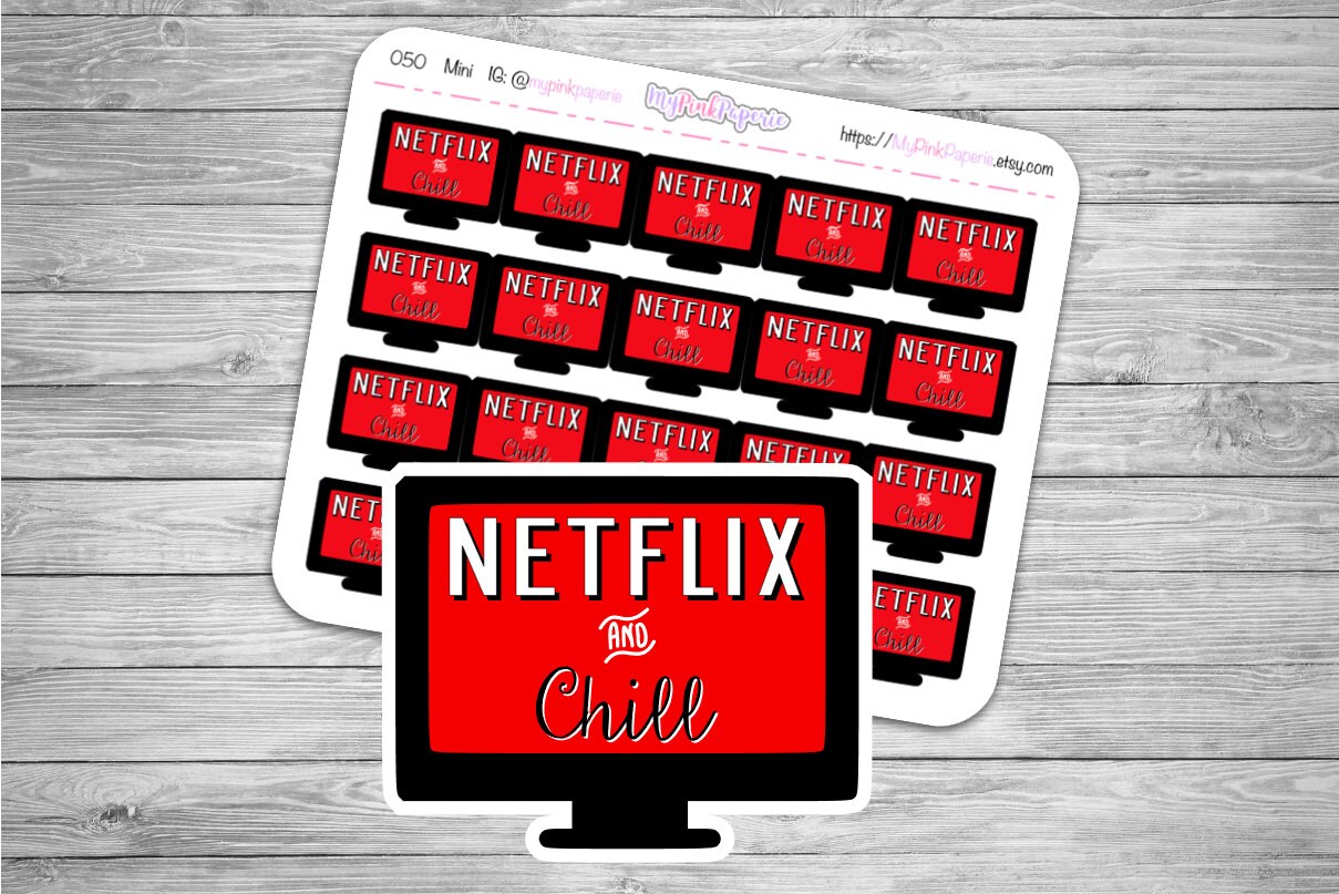 050 Netflix &amp; Chill Stickers Mini Sheet