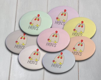 Hen party badges, Custom hen party badges, Hen party favours, Personalised Hen party, hen do, Doodle Dot design, Bridal shower, Bride to be