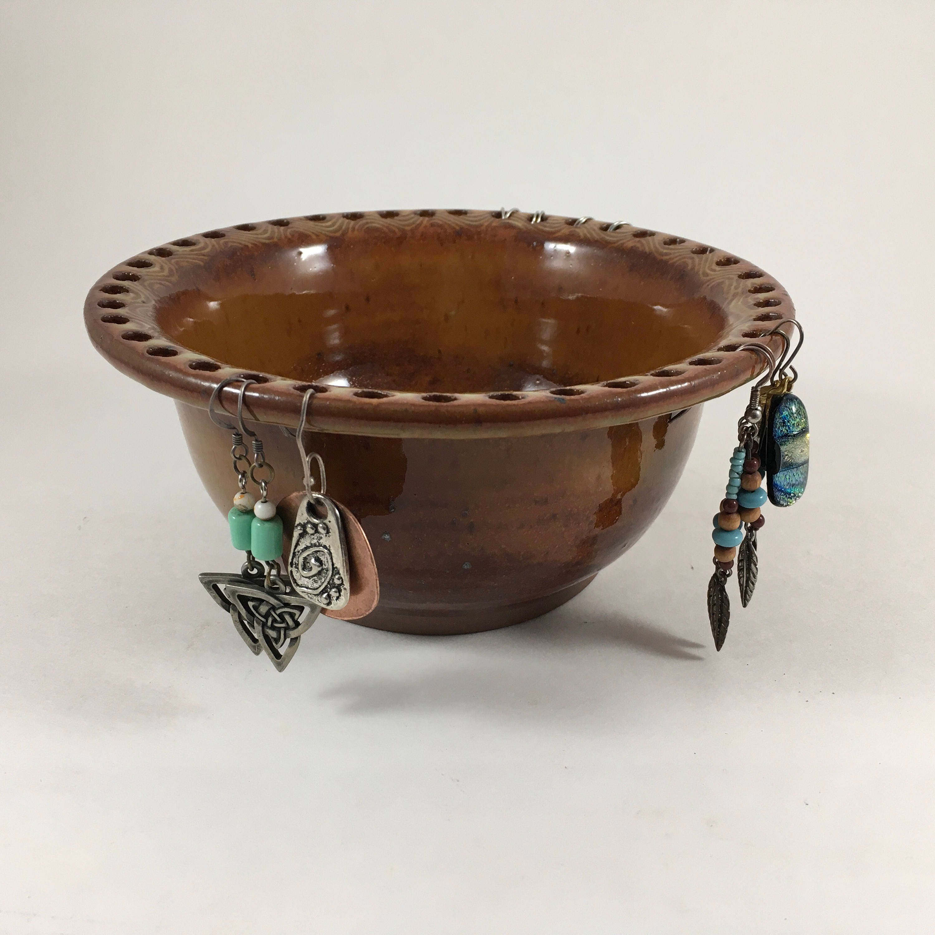 Jewelry Holder Earring Bowl Pottery Jewelry Organizer