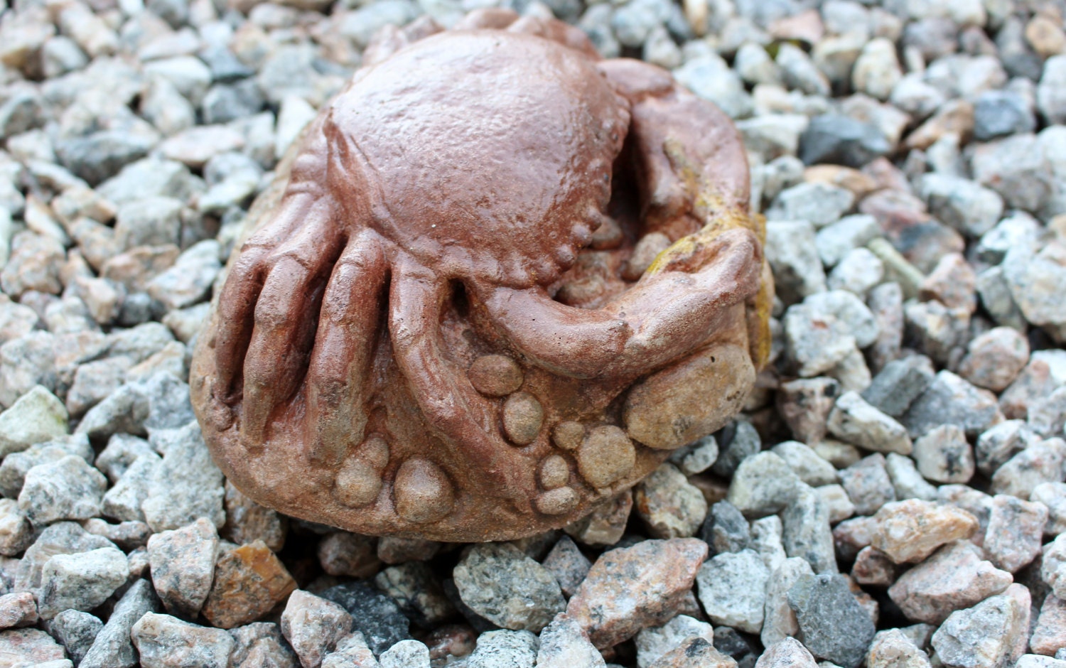 Crab Stone Garden Ornament Lawn Decor Made in Cornwall