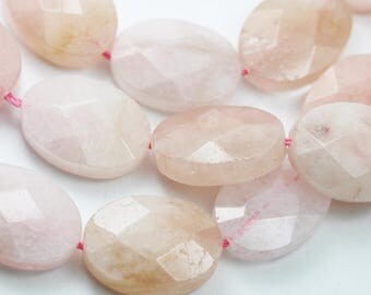 13*19mm Morganite,One full strand Gemstone, Faceted Oval Gemstone,16"-GEM1285