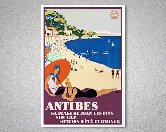 Antibes France Vintage Travel Poster 1928 Poster Print