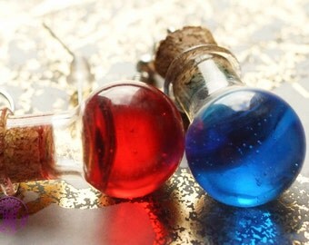 Cute Mana and Health Potion Earrings - Nickel free